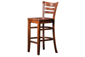 Modern bar stool with sleek design isolated on transparent background, ideal for contemporary kitchen or bar for PNG