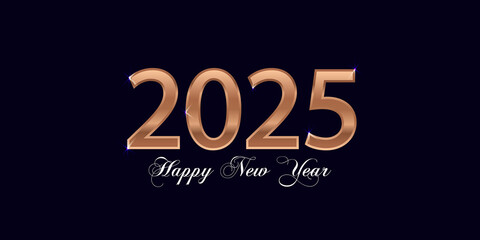 Obraz premium Welcoming 2025 A Year of Infinite Possibilities