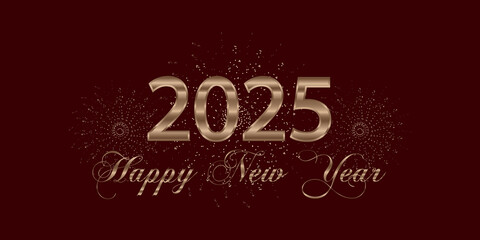 The Evolution of Celebration Happy New Year 2025 Text Design