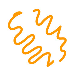 Brown neutral squiggly lines vectors