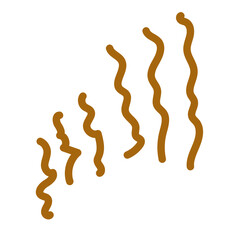 Brown neutral squiggly lines vectors