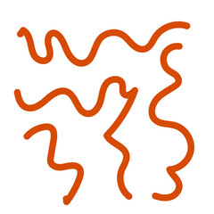 Brown neutral squiggly lines vectors
