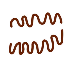 Brown neutral squiggly lines vectors