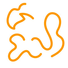 Brown neutral squiggly lines vectors