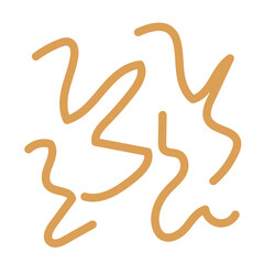Brown neutral squiggly lines vectors