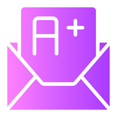 Obraz premium letter gradient icon