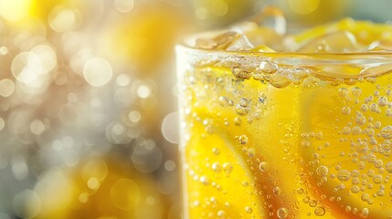 Close-Up of Refreshing Iced Tea