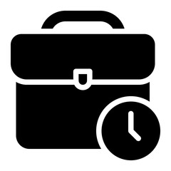 suitcase glyph icon