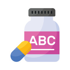Check this amazing icon of multivitamin pills jar, premium quality vector