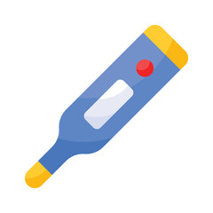 Thermometer in modern style, temperature measuring gauge