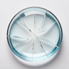 ひび割れたガラスパーツ