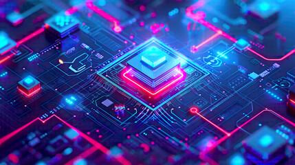 Obraz premium Illustration featuring a technology security concept showcasing contemporary digital safety measures and security protocols