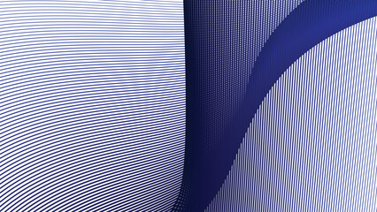 Blue dynamic curve line abstract background vector image for backdrop or presentation