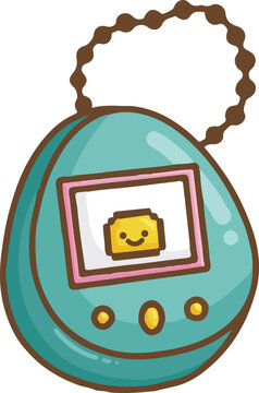 a vector of a digital pet toys