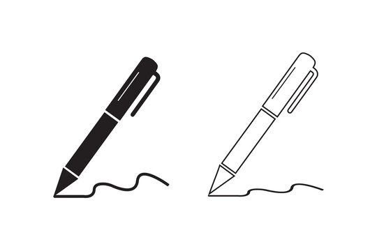 Pen, write icon. vector illustration