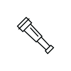 Telescope icon. Simple telescope icon for social media, app and web design. Vector illustration.