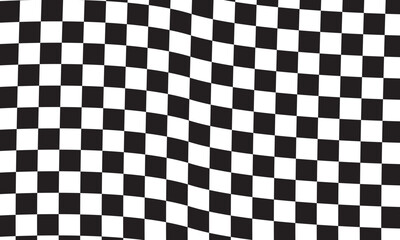 Black and white checker pattern background, Race flag