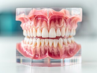 Obraz premium 3D x-ray dental problems radiography oral health copy space text, focus object depth of field