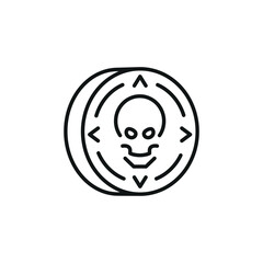 Black Mark icon. Simple black mark icon for social media, app, and web design. Vector illustration.
