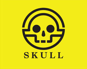 Skull Logo Design Vector Template. Skull Head Vector
