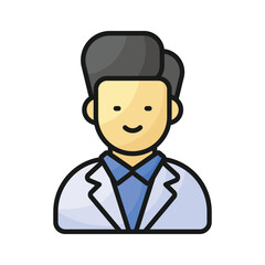 Get this amazing icon of pharmacist, ready to use vector