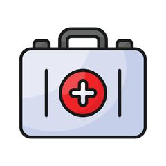 Download this amazing icon of first aid kit, medical box vector design