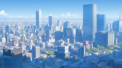 Fototapeta premium 東京の高層ビルの風景3