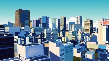 東京の高層ビルの風景8