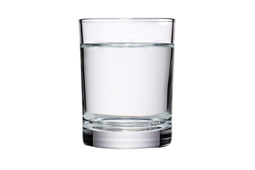 High-resolution glass of water on transparent background for clean and minimalist designs, isolated PNG ideal for product mockups, digital artwork, and refreshing beverage visuals