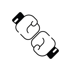 Boxing Mitt vector icon