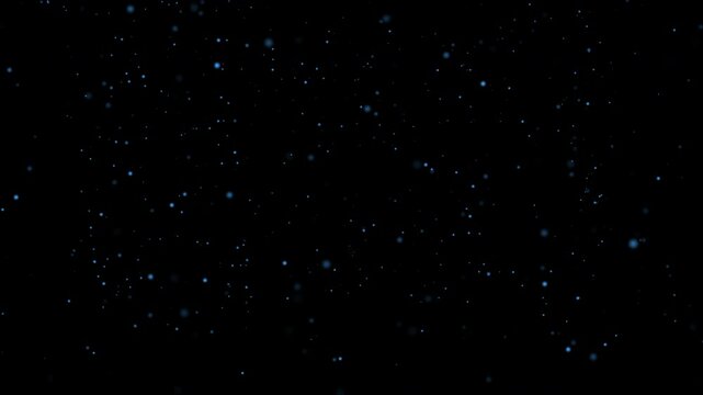 Futuristic blue rain trapcode form. 4k Abstract blue motion background. data transfer particle effect. Glowing neon particles pulse across the screen. Data cloud effect.