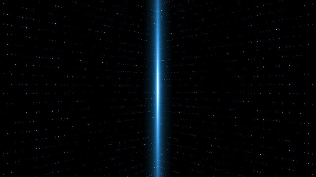 Futuristic trapcode form. 4k Abstract light blue motion background. data transfer particle effect. Technology glowing neon particles pulse across the screen. Data cloud effect.