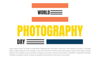 world photography day, poster and banner design for world photography day