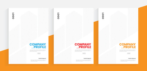 Annual report brochure vector template, corporate identity business paper cover Handbook presentation, book cover planning layout in a4 sizes.