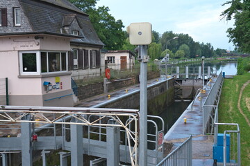 Strasbourg, France - June 19, 2024: Morning scene of Heyritz Park in Strasbourg, France
