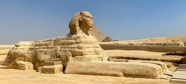 panorama statue of the great sphinx