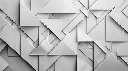 Abstract white geometric pattern on gray background modern digital technology global network metal bending for wallpaper, logo, banner, web design. 