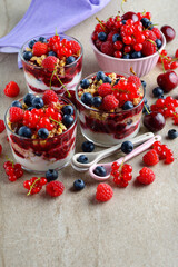 Parfait with berries