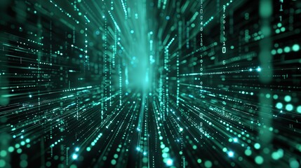 Obraz premium Digital background ideal for technological operations, neural networks, AI, data transmission and encryption, digital archives, audio and visual representations.