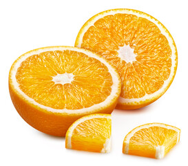 Orange isolated on white background