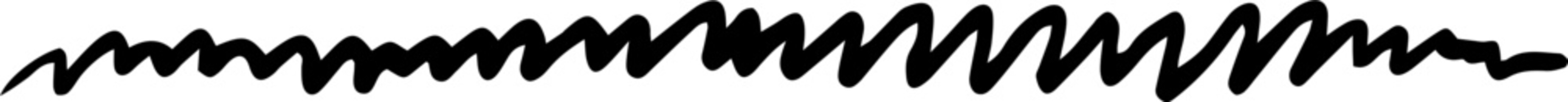 Underline scribble lines, cross stoke, set free hand fast marks, typography elements 