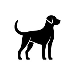 dog silhouette vector illustration isolated