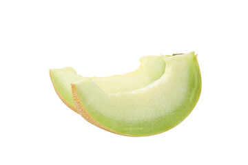 PNG,A slice of fresh melon, isolated on white background