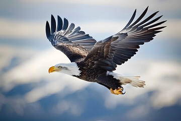 Obraz premium An eagle flying elegantly