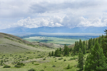 Fototapeta premium Mountain landscape in Mountain Altai, beautiful valley landscape.