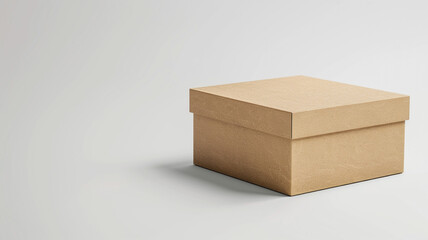 Cardboard box isolated over white background. cardboard box, isolated on white, packaging, shipping box, empty box, storage box, brown box, corrugated box, moving box, cardboard packaging, box design,