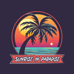 Free Vector t shirt design  for Happy Summer Holidays