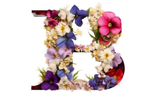 3d letter a with intricate flower elements, floral design in studio lighting, transparent PNG background for creative projects and elegant decor
