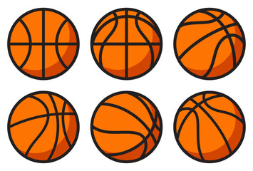 Ball of basketball Flat Design