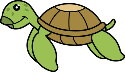 Cartoon Turtle Illustration